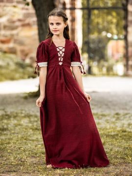 Leichtes Kinderkleid rot XXS