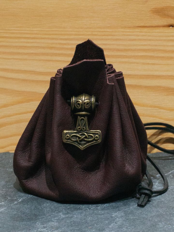 Lederbeutel Mjölnir braun