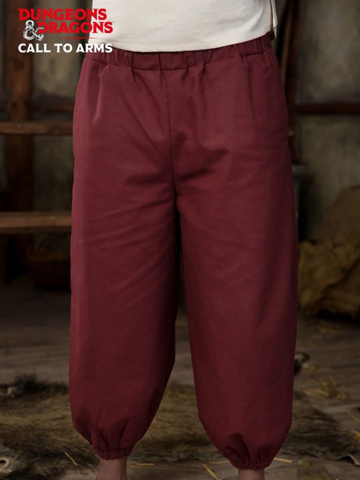 D&D Mönch Hose bordeaux