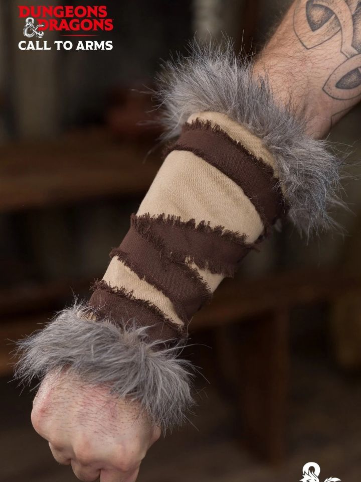 D&D Barbaren Armschützer hanf-braun