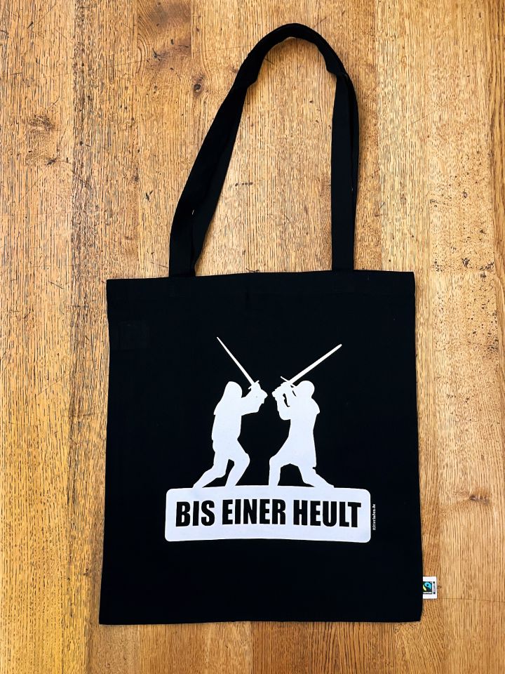 Stoffbeutel "Bis einer heult" - Rittermotiv