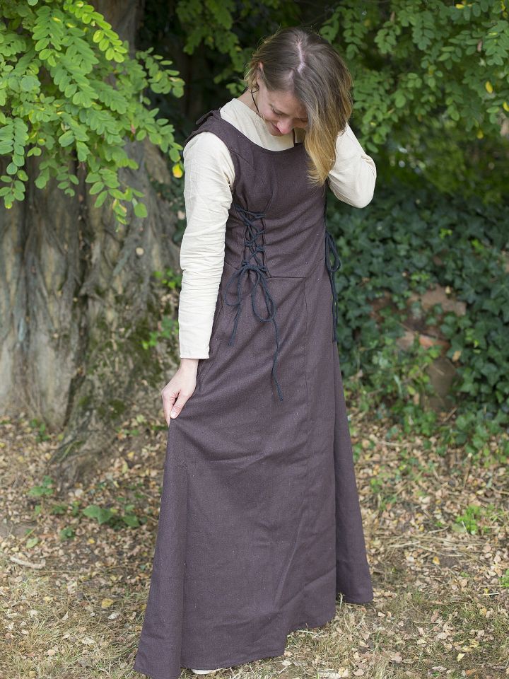 Ärmelloses Trägerkleid Uma braun 2