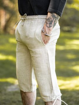 Einfache Kniebundhose hanf XL